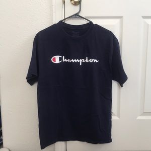 Navy blue champion shirt